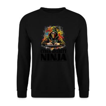Le hacker éthique déchaîné : Chroniques d'un ninja - Sweat-shirt Unisexe - noir - Devant - Alina (178cm) & Michal (187cm)