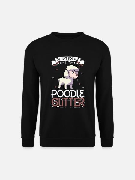 Poodle Glitter - Unisex Sweatshirt - black