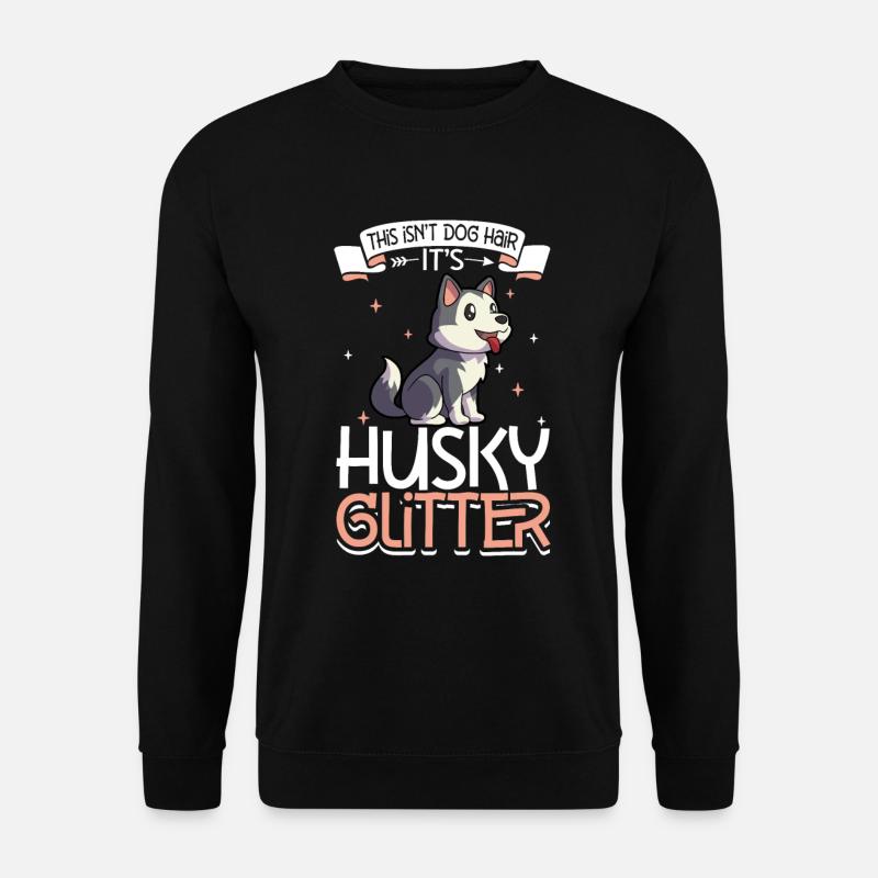 Husky Glitter - Unisex Sweatshirt - black