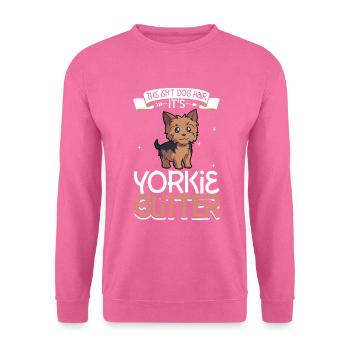 Yorkie Glitzer - Unisex Pullover - Pink - Vorne