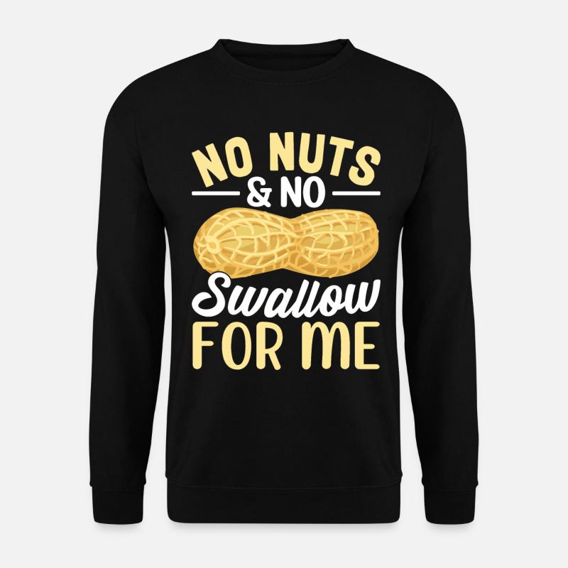 Erdnuss-Allergie Nuss-Allergie Allergiker - Unisex Pullover - Schwarz