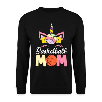 Basketball player - Unisex Sweatshirt - black - Front - Alina (178cm) & Michal (187cm)