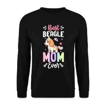 Chien - Sweat-shirt Unisexe - noir - Devant - Alina (178cm) & Michal (187cm)