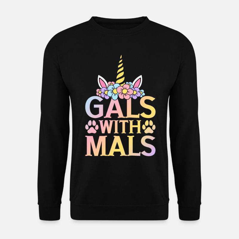 Belgischer Malinois Mädchen Hund - Unisex Pullover - Schwarz