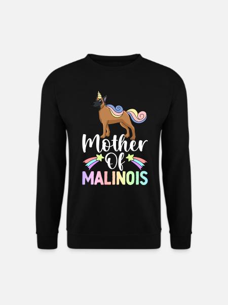 Belgian Malinois Mother Dog - Unisex Sweatshirt - black