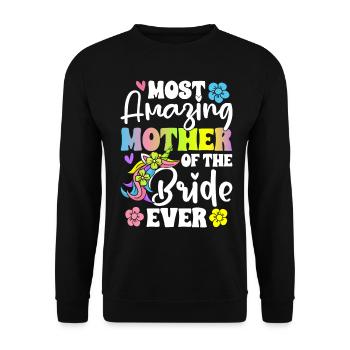 Douche nuptiale de mariage - Sweat-shirt Unisexe - noir - Devant - Alina (178cm) & Michal (187cm)