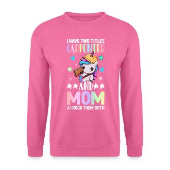 Zimmerei Holzarbeiter - Unisex Pullover - Pink - Vorne