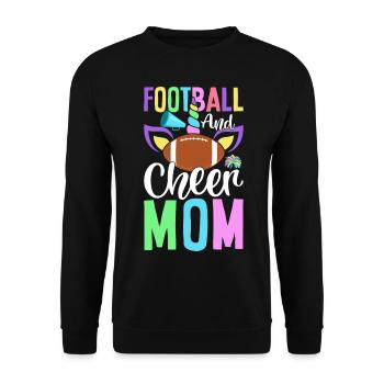 Fußballspieler Cheerleader Cheerleader - Unisex Pullover - Schwarz - Vorne - Alina (178cm) & Michal (187cm)