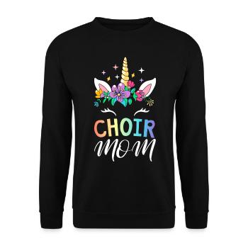 Choral Singing Choir Singer - Unisex Sweatshirt - black - Front - Alina (178cm) & Michal (187cm)