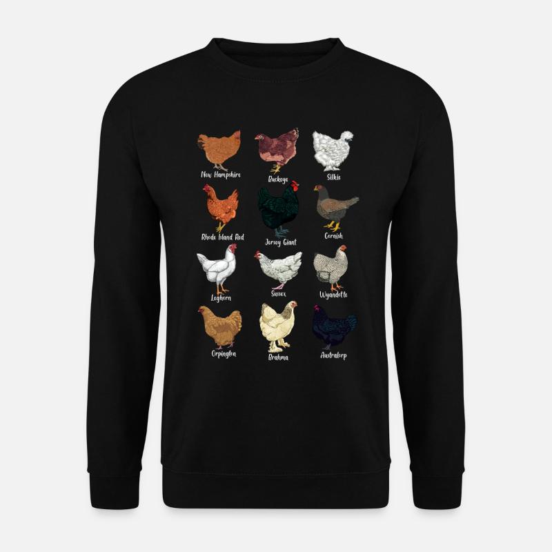 Poulets du Monde - Poulets - Sweat-shirt Unisexe - noir