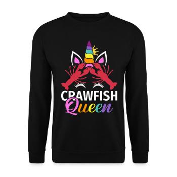 Crayfish Cooking Lobster - Unisex Sweatshirt - black - Front - Alina (178cm) & Michal (187cm)