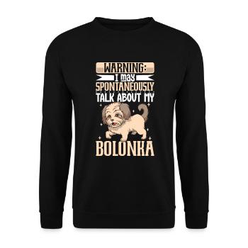 Bolonka Zwetna Amoureux - Sweat-shirt Unisexe - noir - Devant - Alina (178cm) & Michal (187cm)