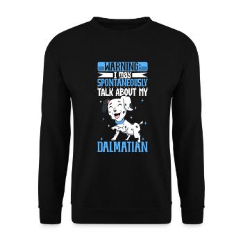 Dalmatian Lovers - Unisex Sweatshirt - black - Front - Alina (178cm) & Michal (187cm)