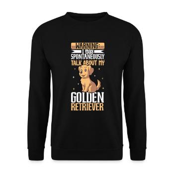Golden Retriever Lover - Unisex Sweatshirt - black - Front - Alina (178cm) & Michal (187cm)