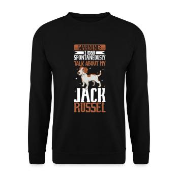 Jack Russel Terrier Lover - Unisex Sweatshirt - black - Front - Alina (178cm) & Michal (187cm)