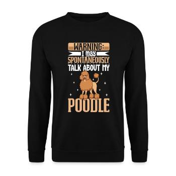 Poodle Lover - Unisex Sweatshirt - black - Front - Alina (178cm) & Michal (187cm)