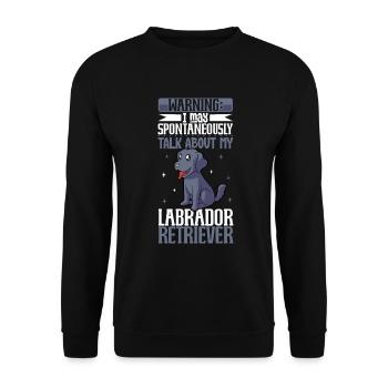 Labrador Retriever Lover - Unisex Sweatshirt - black - Front - Alina (178cm) & Michal (187cm)