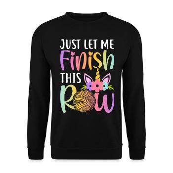 Crochet Crochet Knitting - Unisex Sweatshirt - black - Front - Alina (178cm) & Michal (187cm)