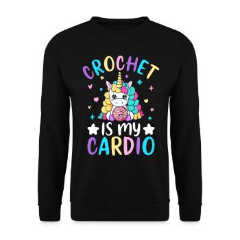 Crochet Crochet Tricot - Sweat-shirt Unisexe - noir - Devant - Alina (178cm) & Michal (187cm)
