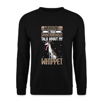 Whippet Lover - Unisex Sweatshirt - black - Front - Alina (178cm) & Michal (187cm)