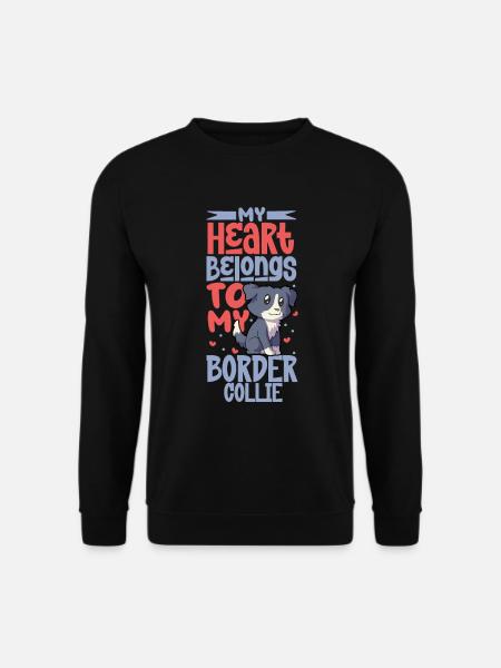 Dog Love - Border Collie - Unisex Sweatshirt - black