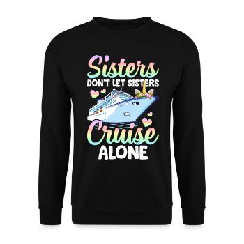Cruise Girl Vacation - Unisex Sweatshirt - black - Front - Alina (178cm) & Michal (187cm)