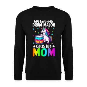 Batteur Batteur Maman - Sweat-shirt Unisexe - noir - Devant - Alina (178cm) & Michal (187cm)