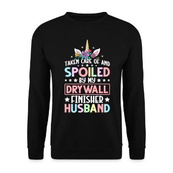 Drywall Builder Drywall Construction Machine - Sweat-shirt Unisexe - noir - Devant - Alina (178cm) & Michal (187cm)