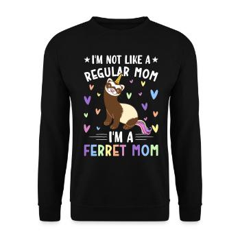 Amante de furet - Sweat-shirt Unisexe - noir - Devant - Alina (178cm) & Michal (187cm)