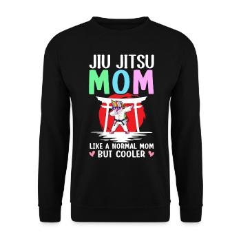 BJJ Mom Martial Arts - Unisex Sweatshirt - black - Front - Alina (178cm) & Michal (187cm)