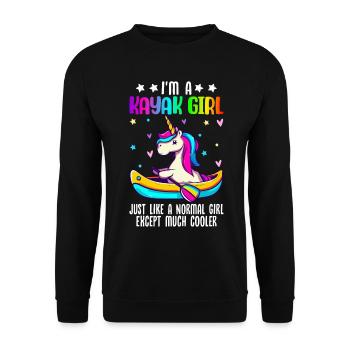 Kayak Kayakiste Femme - Sweat-shirt Unisexe - noir - Devant - Alina (178cm) & Michal (187cm)