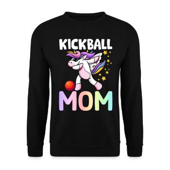 Joueur de kickball - Sweat-shirt Unisexe - noir - Devant - Alina (178cm) & Michal (187cm)