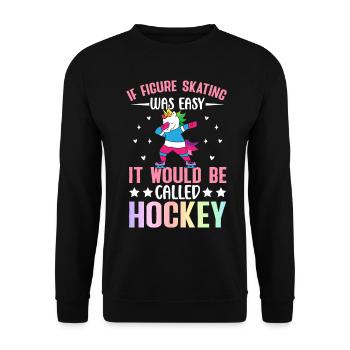 Patineur artistique Patinage sur glace - Sweat-shirt Unisexe - noir - Devant - Alina (178cm) & Michal (187cm)