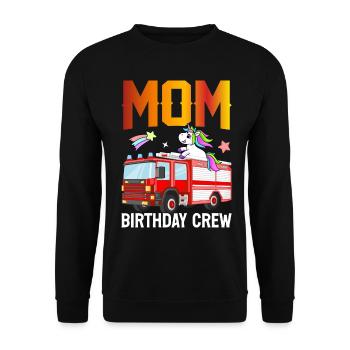 Firefighter Fire Fighting - Unisex Sweatshirt - black - Front - Alina (178cm) & Michal (187cm)