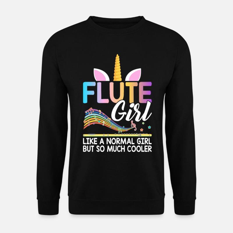 Flute player Flutist - Unisex Sweatshirt - black