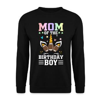 Maman joueuse de football - Sweat-shirt Unisexe - noir - Devant - Alina (178cm) & Michal (187cm)
