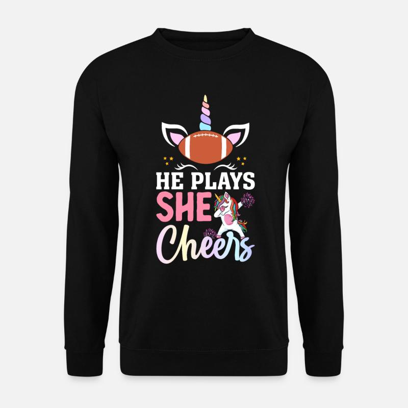 Lustiger Fußballspieler - Unisex Pullover - Schwarz