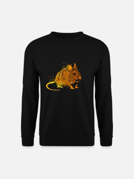 Farbenfrohe Maus - Unisex Pullover - Schwarz