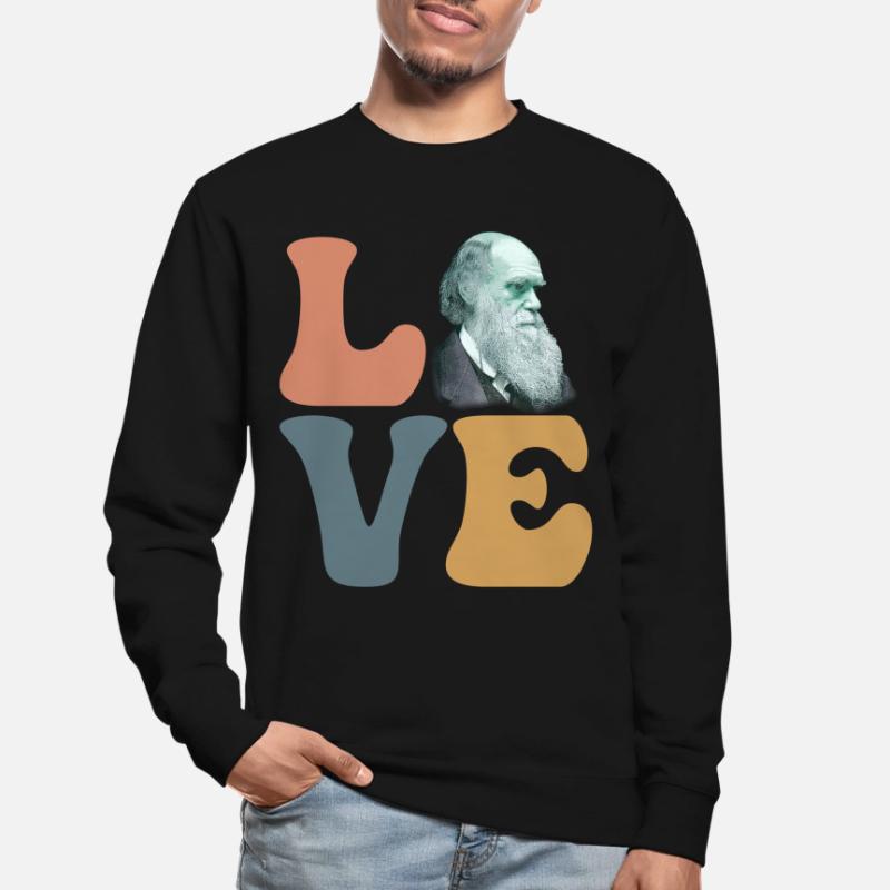 Charles Darwin Théorie de l’évolution athée Sweat-shirt Unisexe