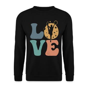 Cheerleader Cheerleading Cheer - Unisex Pullover - Schwarz - Vorne - Alina (178cm) & Michal (187cm)