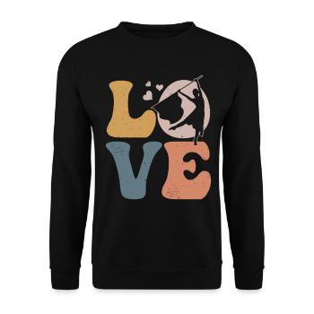 Flag Guard Marching Band - Unisex Sweatshirt - black - Front - Alina (178cm) & Michal (187cm)