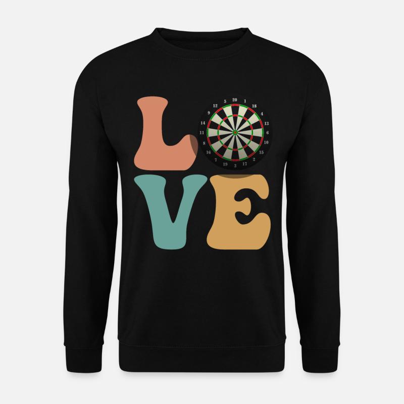 Dart player dartboard - Unisex Sweatshirt - black