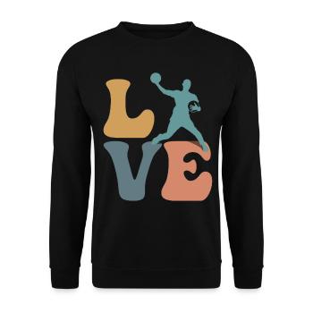 Équipe de ballon-chasseur - Sweat-shirt Unisexe - noir - Devant - Alina (178cm) & Michal (187cm)