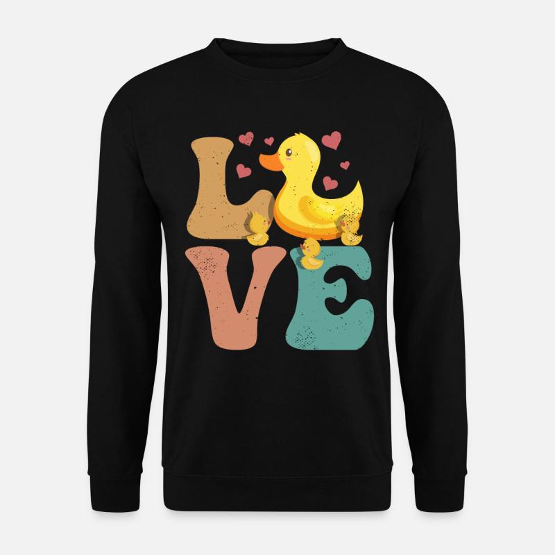 Enten Entenküken Ducky - Unisex Pullover - Schwarz