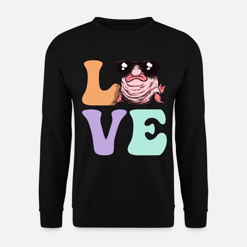 Groovy Blobfisch - Unisex Pullover - Schwarz