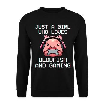 Fille Gamer Kawaii - Sweat-shirt Unisexe - noir - Devant - Alina (178cm) & Michal (187cm)