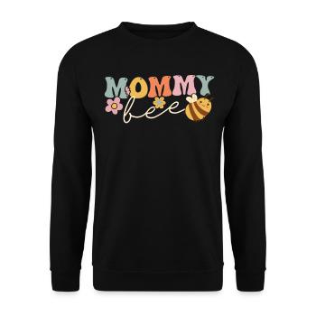 Groovy Beekeeper Imkereimutter - Unisex Pullover - Schwarz - Vorne - Alina (178cm) & Michal (187cm)