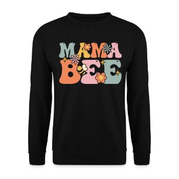 Groovy Beekeeper Imkereimutter - Unisex Pullover - Schwarz - Vorne - Alina (178cm) & Michal (187cm)