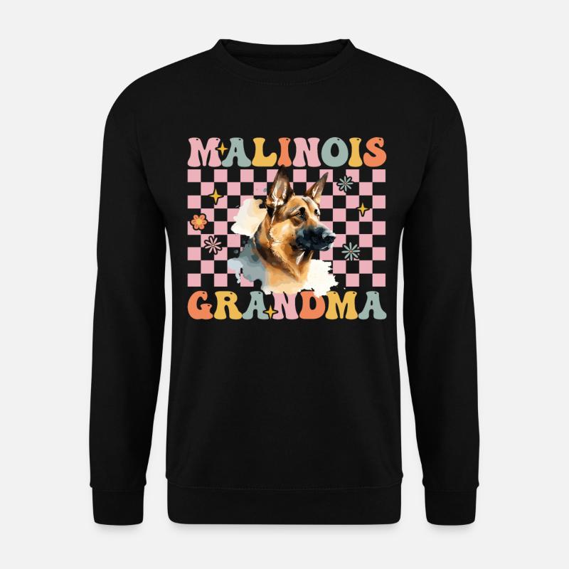 Groovy Belgian Malinois Hund - Unisex Pullover - Schwarz