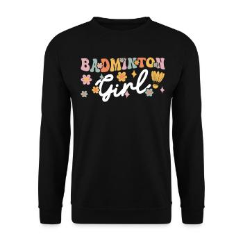 Groovy Spielerin - Unisex Pullover - Schwarz - Vorne - Alina (178cm) & Michal (187cm)
